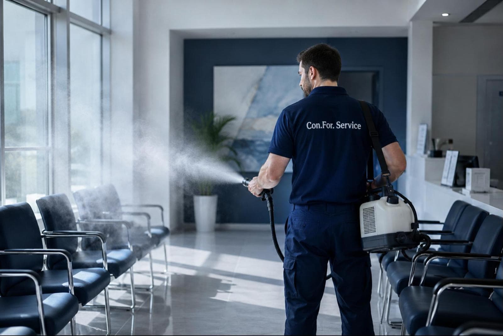 Sanificazione mediante nebulizzazione